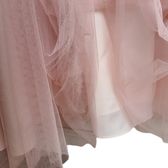 Cachet Lace and Tulle Soft Pink Dress, Size Medium - Picture 8 of 14